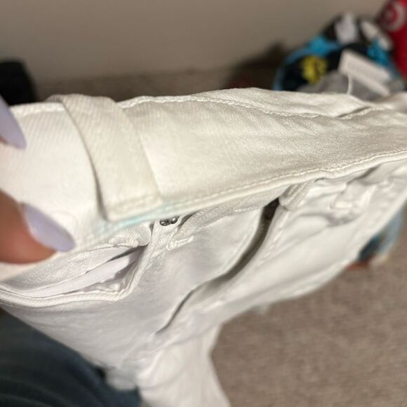 Veronica Beard Carly Kick-Flare High Rise Jeans White- Size 31 (12) - Picture 11 of 12